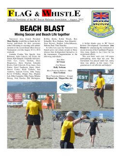 beach blast - BC Soccer Referees Association