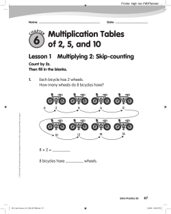 Multiplication Tables of 2, 5, and 10