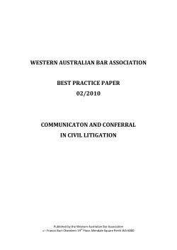 Communication and Conferral in Civil Litigation