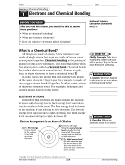 1 Electrons and Chemical Bonding