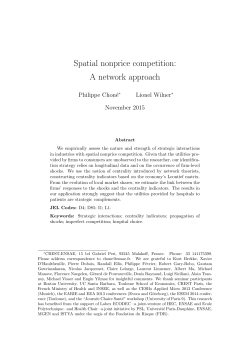 Spatial nonprice competition: A network approach