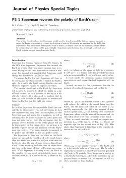 Journal of Physics Special Topics
