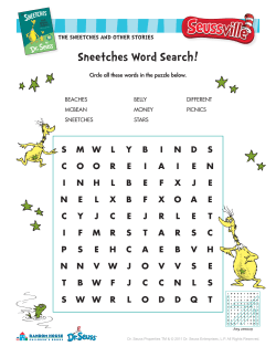 Sneetches Word Search!