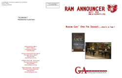 The Ram Announcer - Galesburg