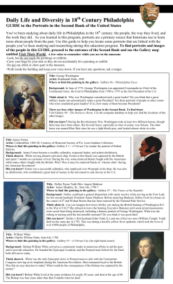 Activity Sheet to use at the Second Bank Portrait Gallery