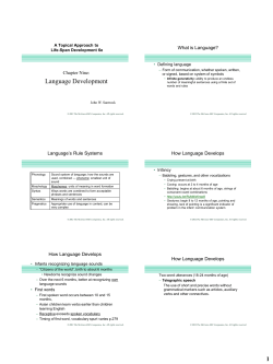 life-span development - Gordon State College