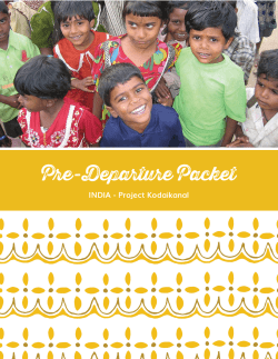 Pre-Departure Packet