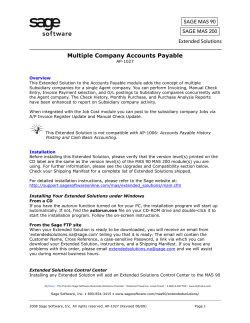 Multiple Company Accounts Payable