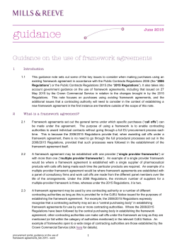 the Framework Guidance