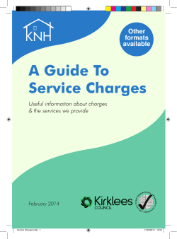 Leaseholder Service Charges - Kirklees Neighbourhood Housing