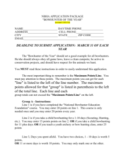 Bow Hunter of the Year - Nevada Bow Hunters Association