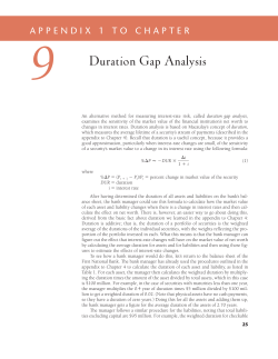 Duration Gap Analysis