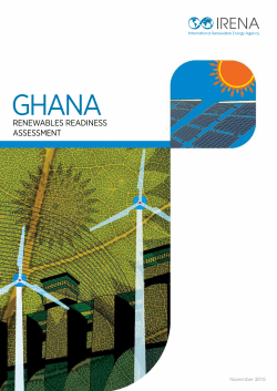 Ghana Renewables Readiness Assessment