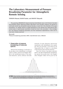 The Laboratory Measurement of Pressure Broadening