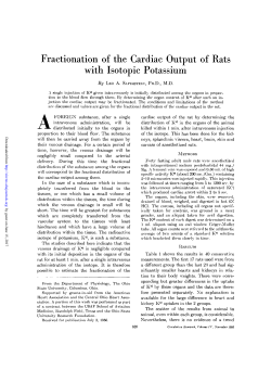Fractionation of the Cardiac Output of Rats with Isotopic Potassium