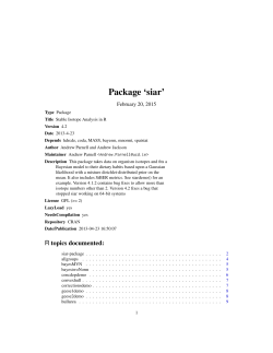 Package `siar`