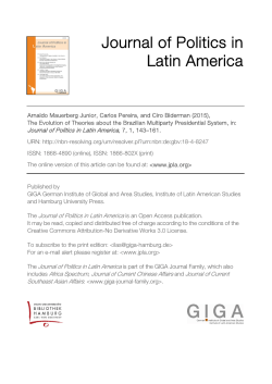 The Evolution of Theories about the Brazilian Multiparty Presidential