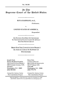 In The Supreme Court of the United States