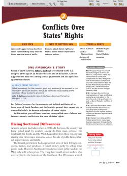 Conflicts Over States` Rights
