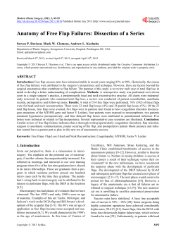 Anatomy of Free Flap Failures: Dissection of a Series