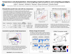 Temperature and phytoplankton growth rates