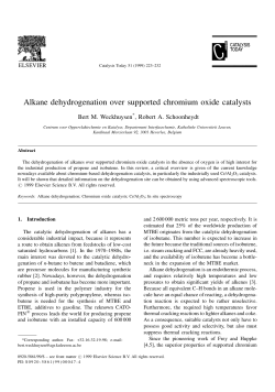 Alkane dehydrogenation over supported chromium oxide catalysts
