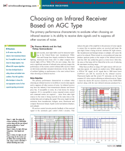 Choosing an Infrared Receiver Based on AGC Type