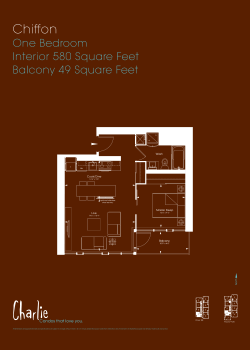 One Bedroom Interior 580 Square Feet Balcony 49 Square Feet