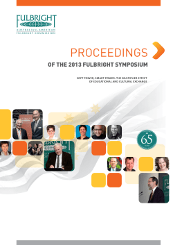 proceedings - Australian-American Fulbright Commission