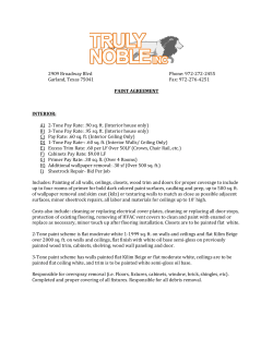 PAINT AGREEMENT INTERIOR