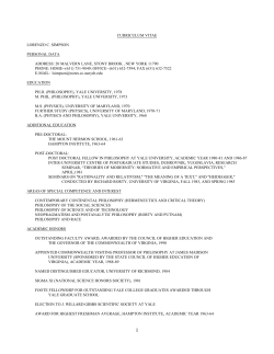Curriculum Vitae