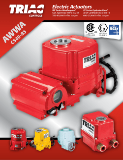 Electrically Actuated Valves