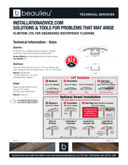 Installation &ndash; SlimTrim &ndash; EWF 4.17 PDF
