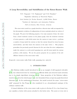A Loop Reversibility and Subdiffusion of the Rotor
