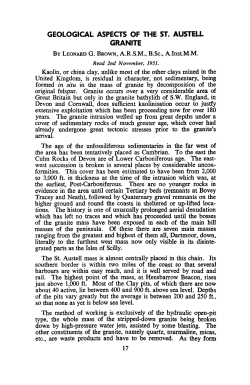 GEOLOGICAL ASPECTS OF THE ST. AUSTELL GRANITE