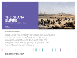 THE GHANA EMPIRE - islandschoolhistory