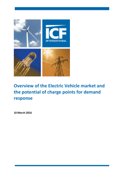 Overview of the Electric Vehicle market and the potential of charge