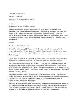 May - New Mexico Herpetological Society