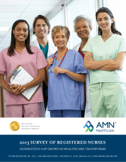 2013 survey of registered nurses