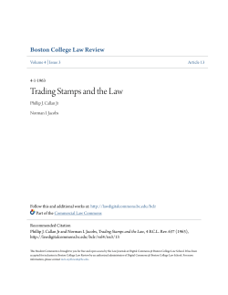 Trading Stamps And The Law