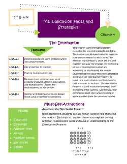 Multiplication Facts and Strategies
