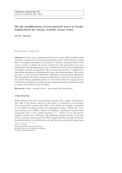 On the modifications of near-inertial waves at fronts: Implications for