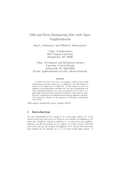 Odd and Even Dominating Sets with Open Neighborhoods