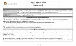 Unit 12.3: The Long and Short of It English as a Second