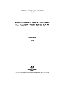 mobilized thermal energy storage for heat recovery for