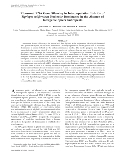 Ribosomal RNA Gene Silencing in Interpopulation