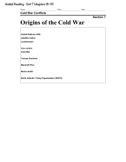 Origins of the Cold War
