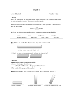 Density, Pressure, Liquid