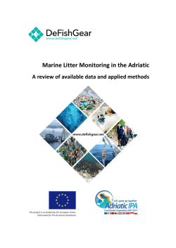 Marine Litter Monitoring in the Adriatic