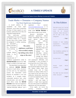 Newsletter Oct 2015